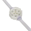 Pixel Dot String 12in on center, 25 Ndes, 36in lead & N tail White