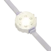 Pixel Dot String 4in on center, 50 Ndes, 36in lead & N tail White