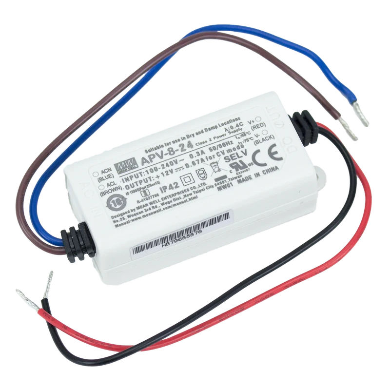 LED-DR Series Non-Dimming Driver 8 Watts 24V DC
